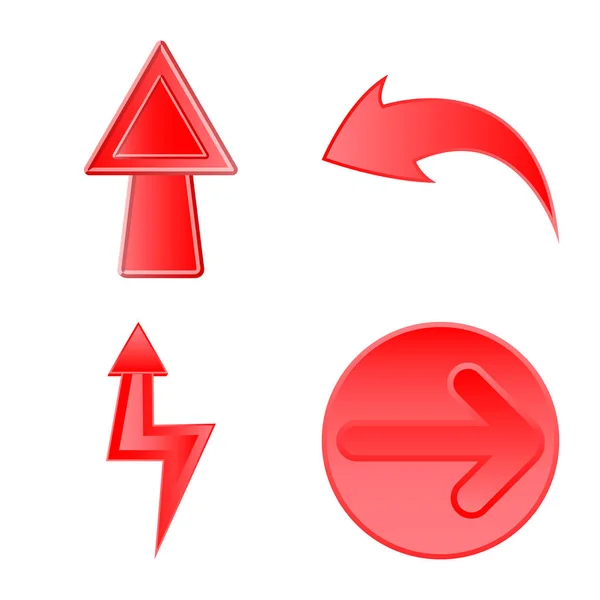 Ilustração vetorial do elemento e símbolo de seta. Conjunto de elementos e direção ilustração vetorial . —  Vetores de Stock