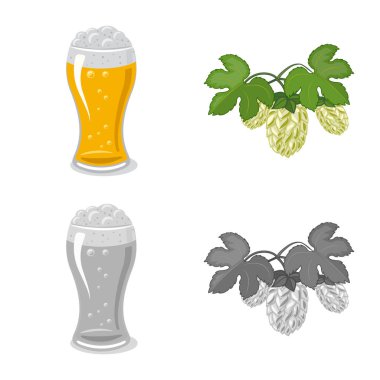 Yalıtılmış nesne üye bar ve pub. Pub ve web için iç hisse senedi simgesi.