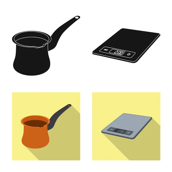 Векторная иллюстрация кухни и иконы повара. Коллекция векторной иконки для кухни и бытовой техники на складе . — стоковый вектор
