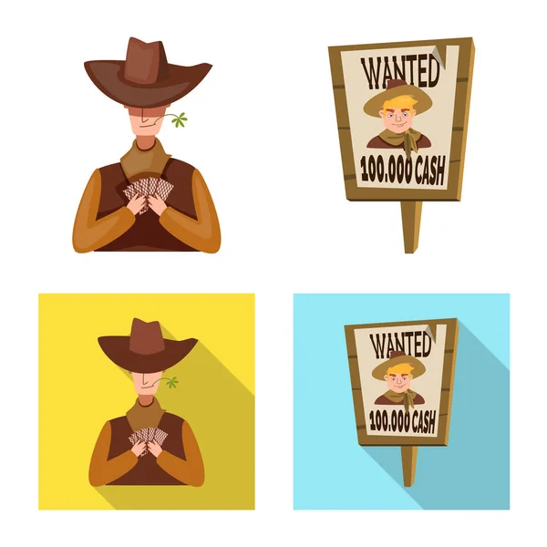 Diseño vectorial de texas y logo de historia. Colección de texas e icono de vector de cultura para stock. — Vector de stock