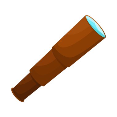 Spyglass ve teleskop işareti izole nesne. Stok için spyglass ve cam vektör simgesi seti.