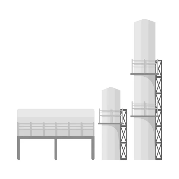 Ilustração vetorial de manufactory e sinal urbano. Conjunto de manufactory e novo símbolo de estoque para web . — Vetor de Stock