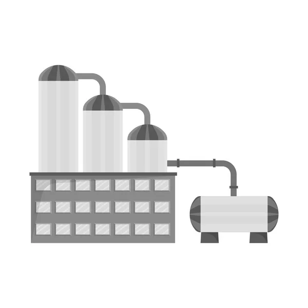 Isolated object of manufactory and buildings symbol. Collection of manufactory and processing vector icon for stock. — Stock Vector