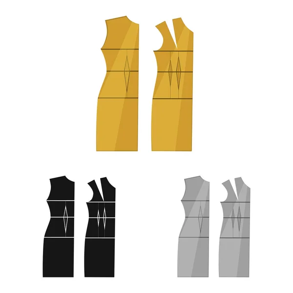 Design vettoriale del mockup e simbolo dei vestiti. Serie di illustrazione vettoriale mockup e texture stock . — Vettoriale Stock