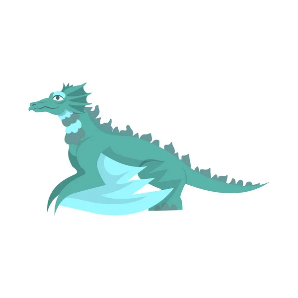 Objeto isolado de signo dragão e lagarto. Conjunto de dragão e monstro símbolo de estoque para web . — Vetor de Stock