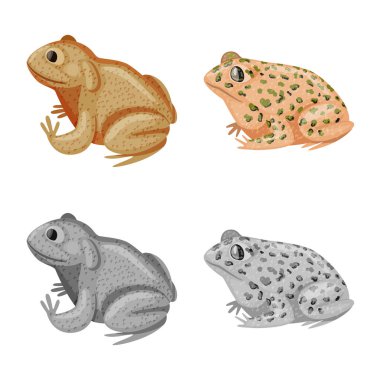 Yaban hayatı ve bataklık işareti vektör Illustration. Yaban hayatı ve sürüngen stok vektör çizim koleksiyonu.