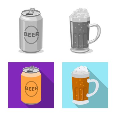 Bar ve pub logo vektör Illustration. Pub ve iç hisse senedi simgesi için web topluluğu.