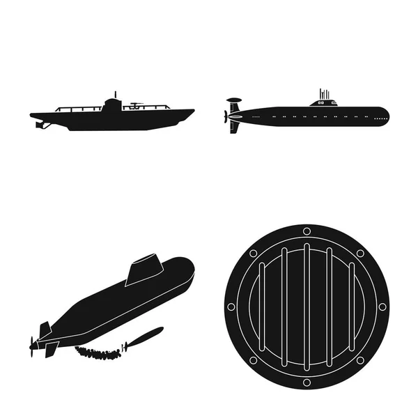 Projekt wektorowy technologii i logo floty. Kolekcja technologii i symbol marynarki wojennej dla sieci. — Wektor stockowy