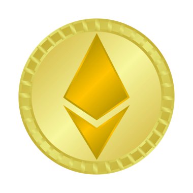 Bozuk para ve kripto para işaretinin vektör çizimi. Web için sikke ve banka stok sembolü toplama.