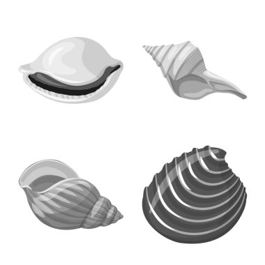 Akvaryum ve su simgesi yalıtılmış nesne. Hisse senedi için akvaryum ve dekorasyon vektör simge kümesi.