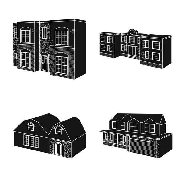 Objeto aislado de renovación y signo de infraestructura. Conjunto de renovación e icono de vector doméstico para stock . — Archivo Imágenes Vectoriales