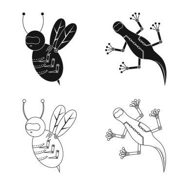 Oyuncak ve bilim simgesivektör illüstrasyon. Oyuncak ve oyuncak stok vektör illüstrasyon koleksiyonu.