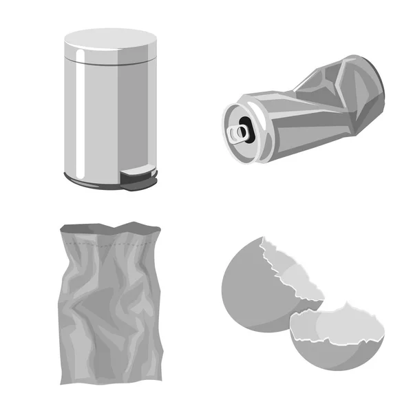Ilustracja wektorowa porządku i ikona recyklingu. Zestaw zamówienia i sortowania symbol giełdowy dla sieci web. — Wektor stockowy