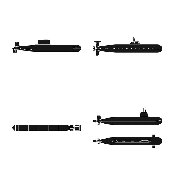 技术与车队标志的孤立对象。一套技术和海军库存矢量图. — 图库矢量图片