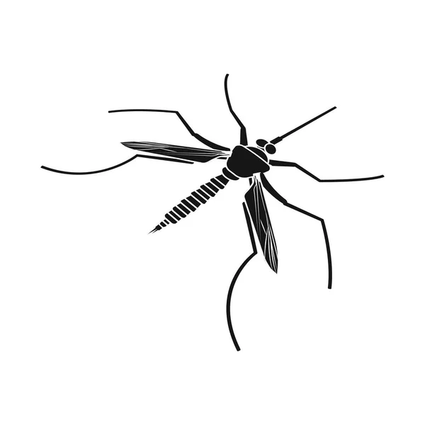 Projeto vetorial de gnat e ícone de mosquito. Conjunto de gnat e vírus símbolo de estoque para web . —  Vetores de Stock