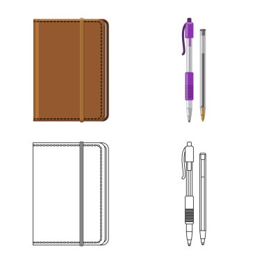 Ofis ve tedarik işareti yalıtılmış nesne. Ofis ve okul hisse senedi simgesi için web topluluğu.