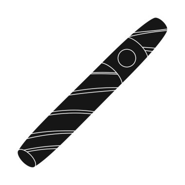 Puro ve Küba sembolüizole nesne. Puro ve nikotin stok vektör illüstrasyon koleksiyonu.