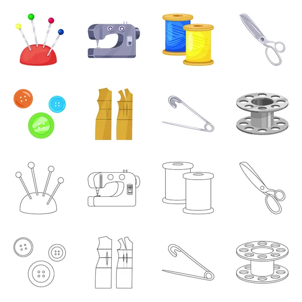 Vektor Illustration von Handwerk und Handwerk Zeichen. Set von Handwerk und Industrie Aktiensymbol für Web. — Stockvektor