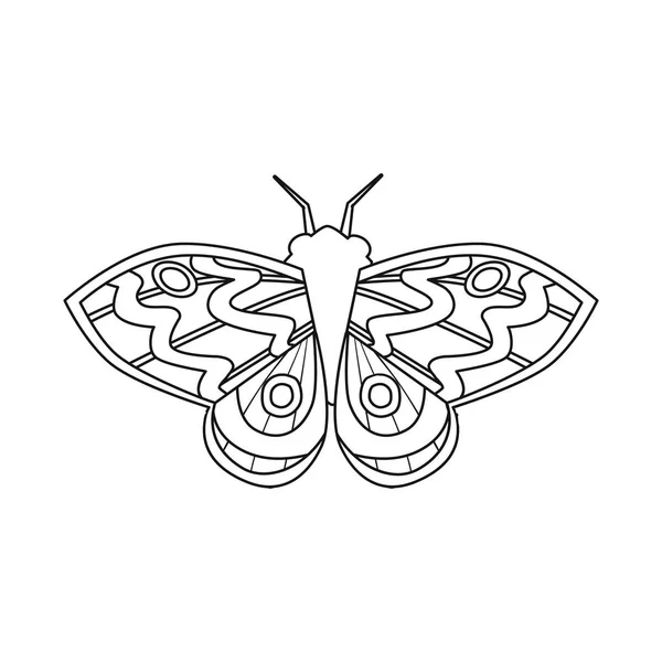 Projeto vetorial de borboleta e logotipo elegante. Coleção de borboleta e ícone de vetor vívido para estoque . — Vetor de Stock