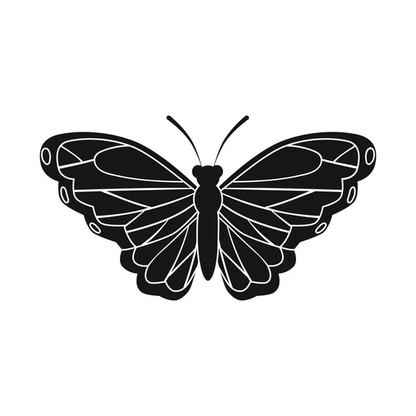 Vektor Illustration von Schmetterling und Kreatur Zeichen. Sammlung von Schmetterlings- und Wildtierbeständen als Illustration. — Stockvektor