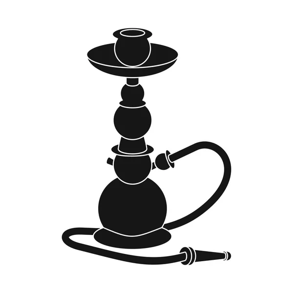 Objeto isolado de narguilé e logotipo de fumaça. Coleção de narguilé e shisha símbolo de estoque para web . — Vetor de Stock