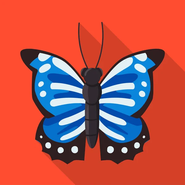 Vektorová ilustrace symbolu motýla a krásy. Množina ikon motýla a divočiny pro akcie. — Stockový vektor