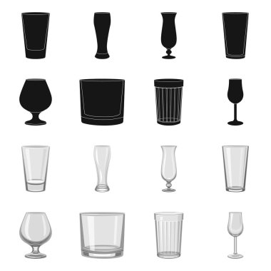 Form ve kutlama simge vektör tasarımı. Form ve birim hisse senedi vektör çizim seti.