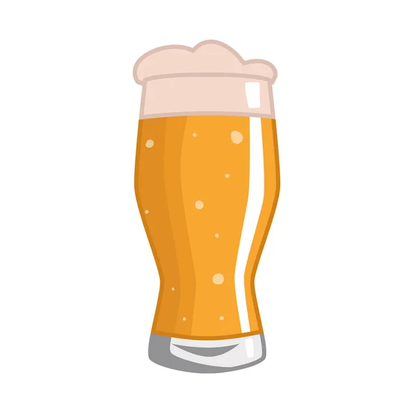 Projeto vetorial de vidro e símbolo de cerveja. Conjunto de vidro e ícone de vetor de espuma para estoque . — Vetor de Stock