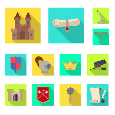 Eski ve kültür logosu vektör tasarımı. Web için eski ve rönesans stok sembolü koleksiyonu.