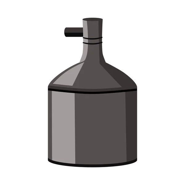 Objeto isolado do logotipo da garrafa e da bebida. Conjunto de garrafa e ícone de vetor frio para estoque . — Vetor de Stock