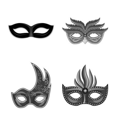 Vektör tasarım Venezia ve festival logosu. Set Venezia ve kutlama vektör simgesi stok için.