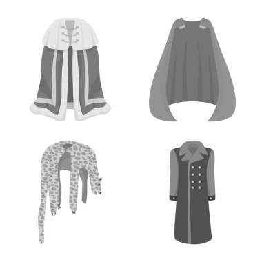 Tekstil ve kumaş logo vektör tasarımı. Tekstil ve giyim vektör simgesini hissenin koleksiyonu.