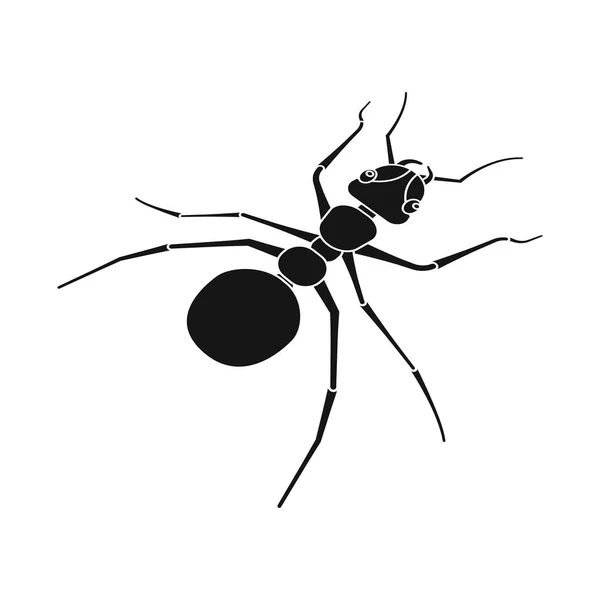 Σχέδιο διανυσματικού σχεδιασμού του συμβόλου μυρμήγκι και μπαλαντέρ. Σετ από μυρμήγκι και χαριτωμένη απεικόνιση διανυσματικών μετοχών. — Διανυσματικό Αρχείο