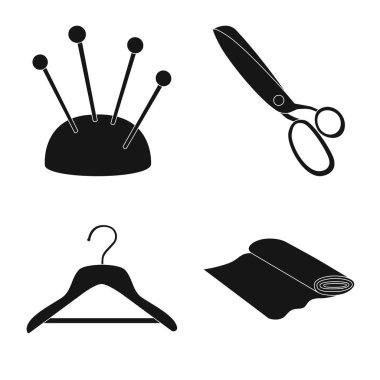 Stüdyo ve endüstri logosu vektör tasarımı. Stüdyo ve dikiş stok vektör çizim koleksiyonu.