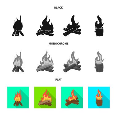 Vektör tasarım tehlike ve Turizm işareti. Web için tehlike ve yürüyüş stok sembolü koleksiyonu.