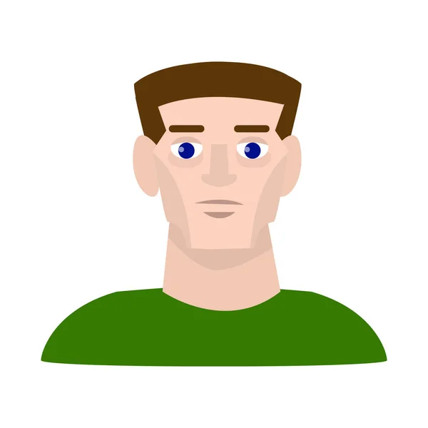 顔と男性のシンボルのベクトルイラストレーション。ウェブのための顔と大人のストックシンボルのコレクション. — ストックベクタ
