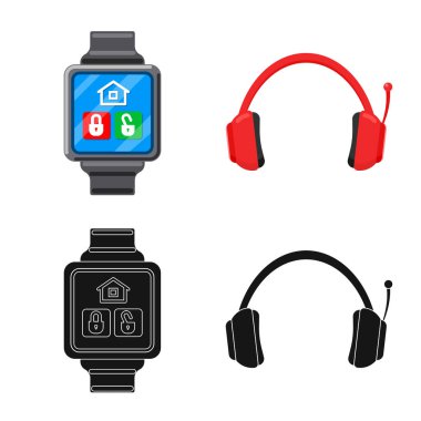 Dizüstü bilgisayar ve aygıt logo vektör tasarımı. Dizüstü bilgisayar ve sunucu hisse senedi simgesi için web topluluğu.