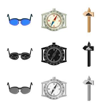 Dağcılık ve tepe simge vektör tasarımı. Kamp ve dağcılık topluluğu hisse senedi için vektör simgesi.