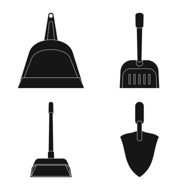 Vektör Illustration hizmet ve yıkama işareti. Servis ve ev işi stok vektör çizim koleksiyonu.