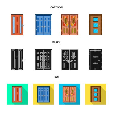 Mimari ve modern işareti vektör tasarımı. Web için mimari ve inşaat stok sembolü seti.