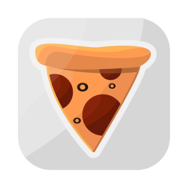 Paket ve pizza sembolü izole nesne. Web için paket ve hat stok sembolü koleksiyonu.