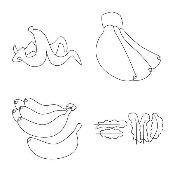 Векторная иллюстрация органического и калиевого логотипа. Набор органических и диетических векторных значков для склада . — стоковый вектор