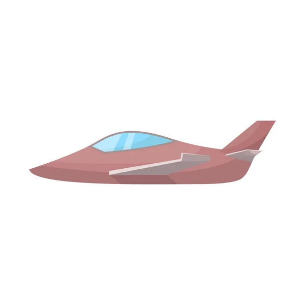 Vektorillustration von Flugzeug und militärischem Zeichen. Set von Flugzeug und Fliegenstock-Symbol für Web. — Stockvektor