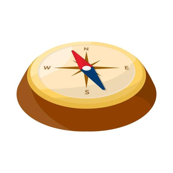 Vector ontwerp van kompas en Noord-logo. Set van kompas en pijl vector pictogram voor voorraad. — Stockvector
