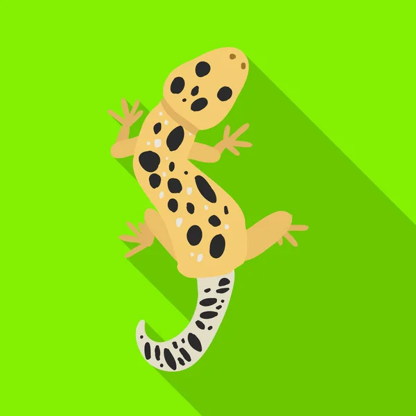 Illustrazione vettoriale dell'icona della lucertola e del geco. Raccolta di icone vettoriali lucertola e creatura per stock . — Vettoriale Stock