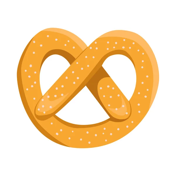 Illustration vectorielle du bretzel et du logo alimentaire. Jeu de bretzel et icône vectorielle douce pour stock . — Image vectorielle