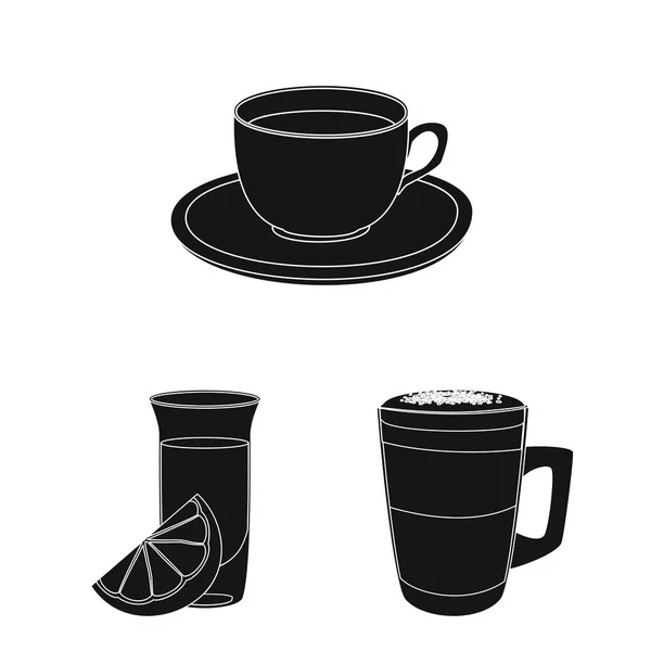 Изолированный предмет иконы напитка и бара. Набор векторных иллюстраций для напитков и вечеринок . — стоковый вектор