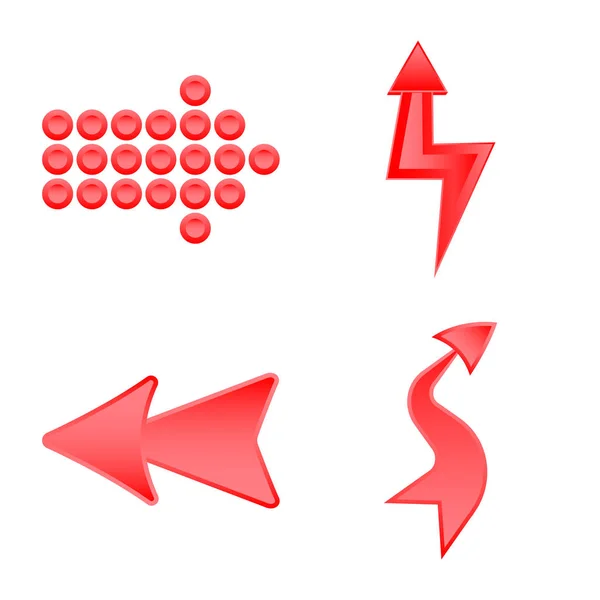 Oggetto isolato di elemento e simbolo di freccia. Raccolta di elementi e indicazioni vettoriali . — Vettoriale Stock