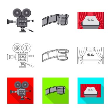 Televizyon ve filme logosu yalıtılmış nesne. Televizyon ve web için hisse senedi simgesi ile ilgilenen.