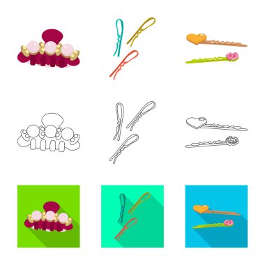 Güzellik ve moda simge vektör tasarımı. Güzellik ve hisse senedi için kadın vektör ikon koleksiyonu.